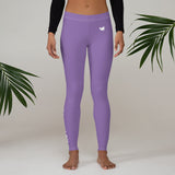 YAKWARY Women Purple Leggings