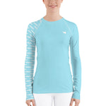 YAKWARY Women Blue Special Rash Guard