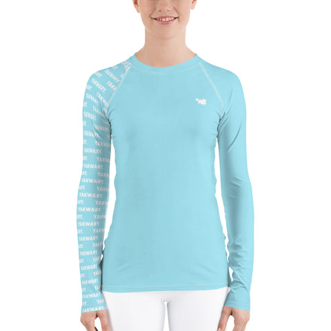 YAKWARY Women Blue Special Rash Guard