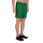 YAKWARY Men Sports Long Green Shorts