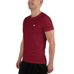 YAKWARY Men Red Sports T-shirt