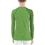 YAKWARY Women Green Special Rash Guard