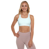 YAKWARY Women Blue Padded Sports Bra