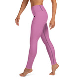 YAKWARY Pink Yoga Leggings With Pocket