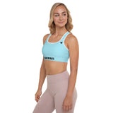 YAKWARY Women Blue Padded Sports Bra