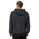 YAKWARY Men Black Sueded Fleece Hoodie