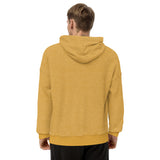 YAKWARY Men Black Sueded Fleece Hoodie