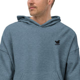 YAKWARY Men Black Sueded Fleece Hoodie